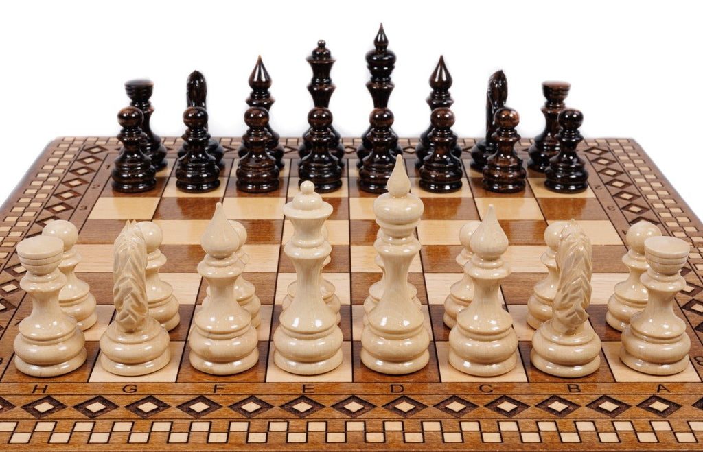 Armenian Carpet Chess Set & Backgammon 40 cm | 15.7" - Unumperfectus