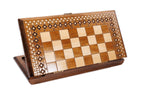 Armenian Carpet chess and backgammon set in wood by Hrachya Ohanyan