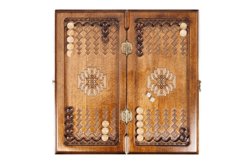 Armenian Carpet Chess Set & Backgammon 40 cm | 15.7" - Unumperfectus