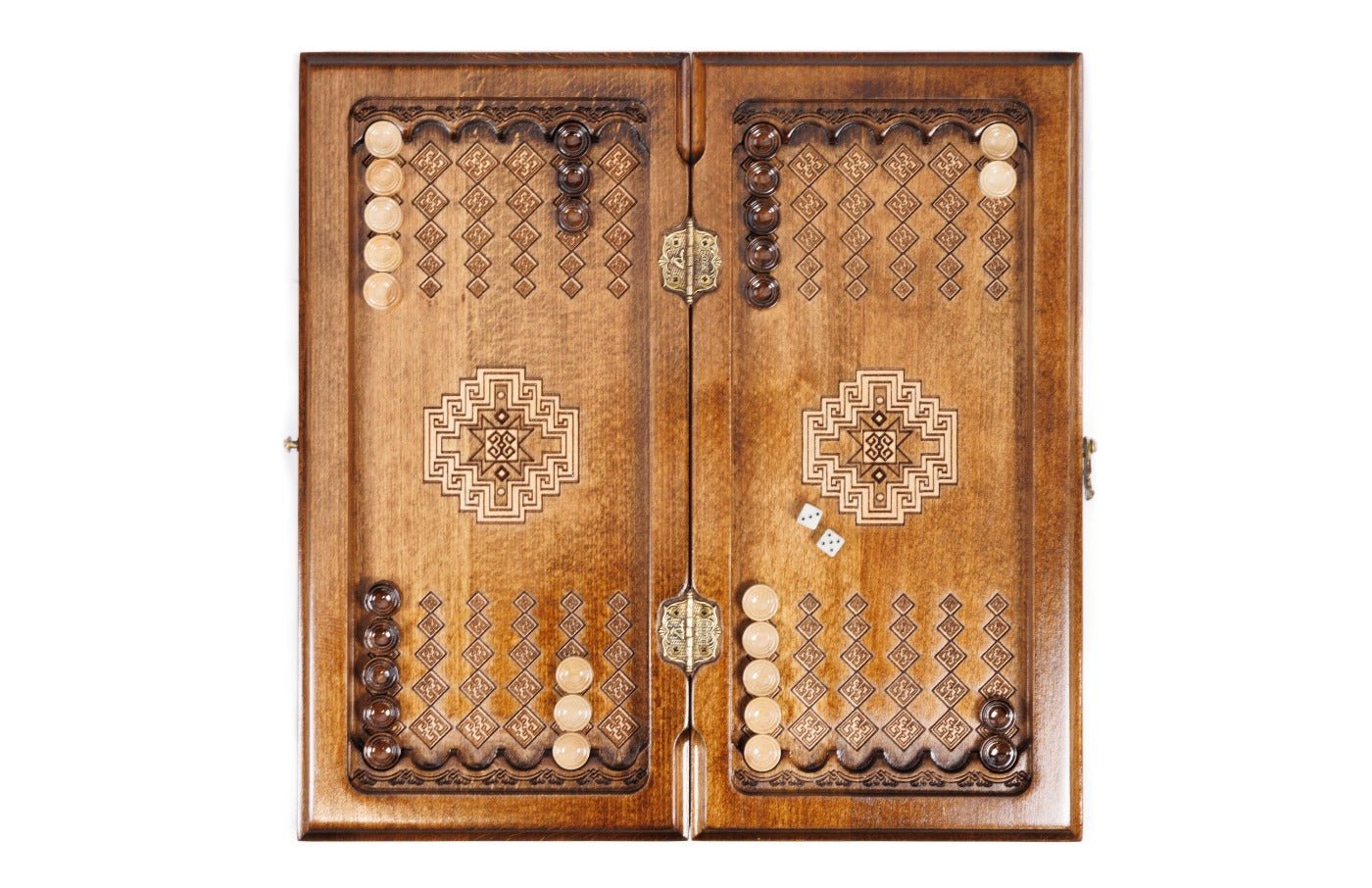 Armenian Carpet Chess Set & Backgammon 40 cm | 15.7" - Unumperfectus