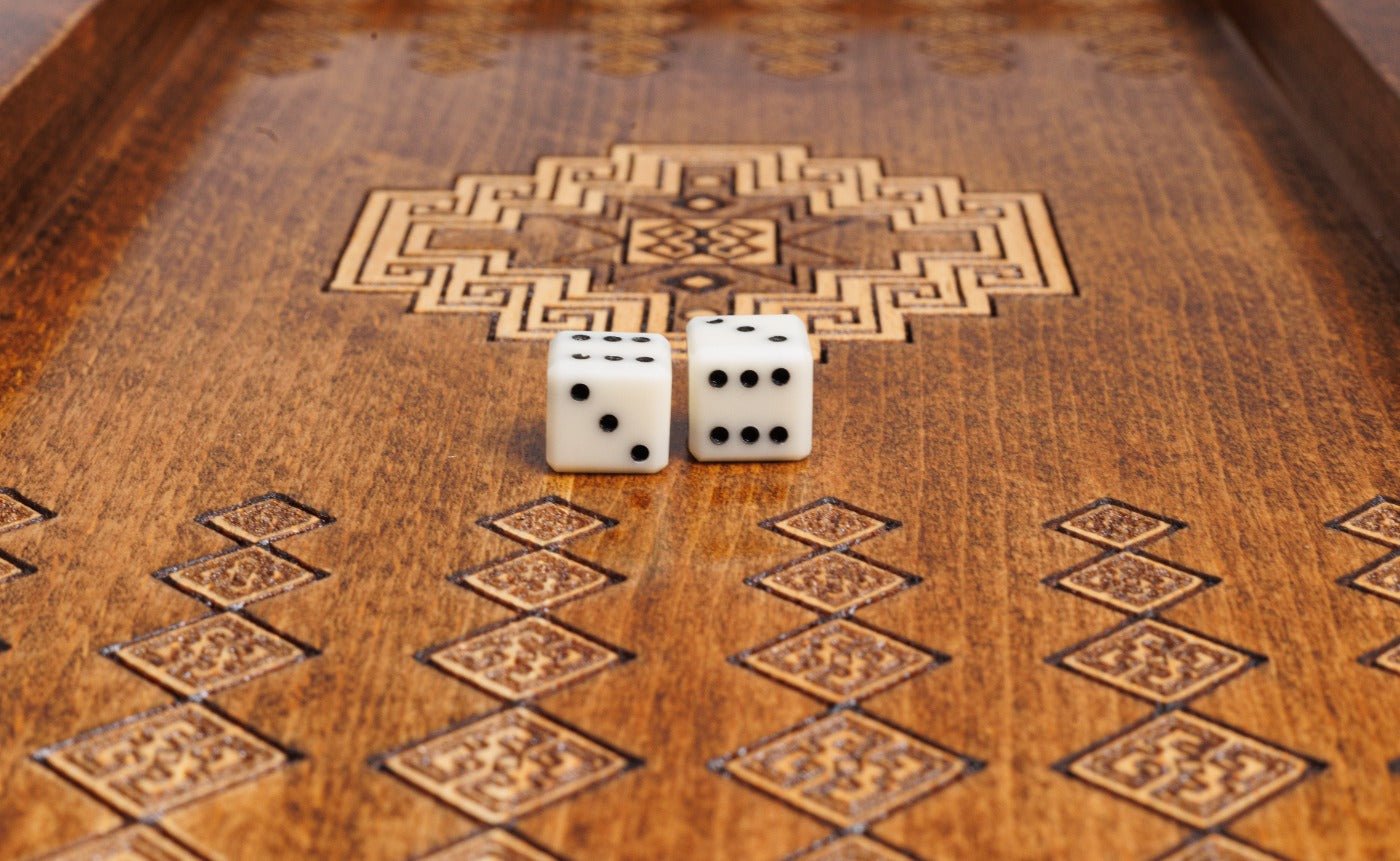 Armenian Carpet Chess Set & Backgammon 40 cm | 15.7" - Unumperfectus