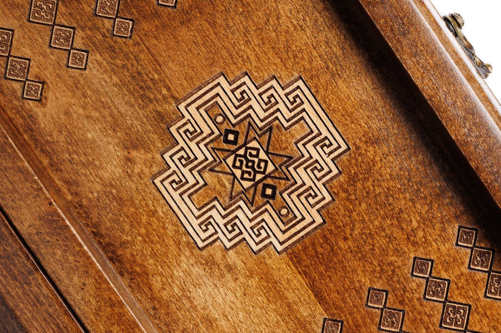 Armenian Carpet Chess Set & Backgammon 40 cm | 15.7" - Unumperfectus