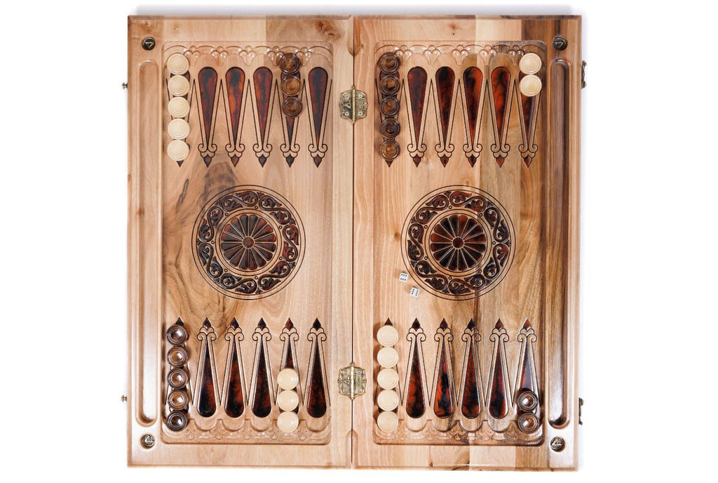 Backgammon Board - Bull & Horse Epoxy - Unumperfectus