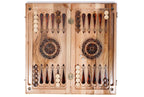 Bull Horse Epoxy backgammon board - open board ready for play