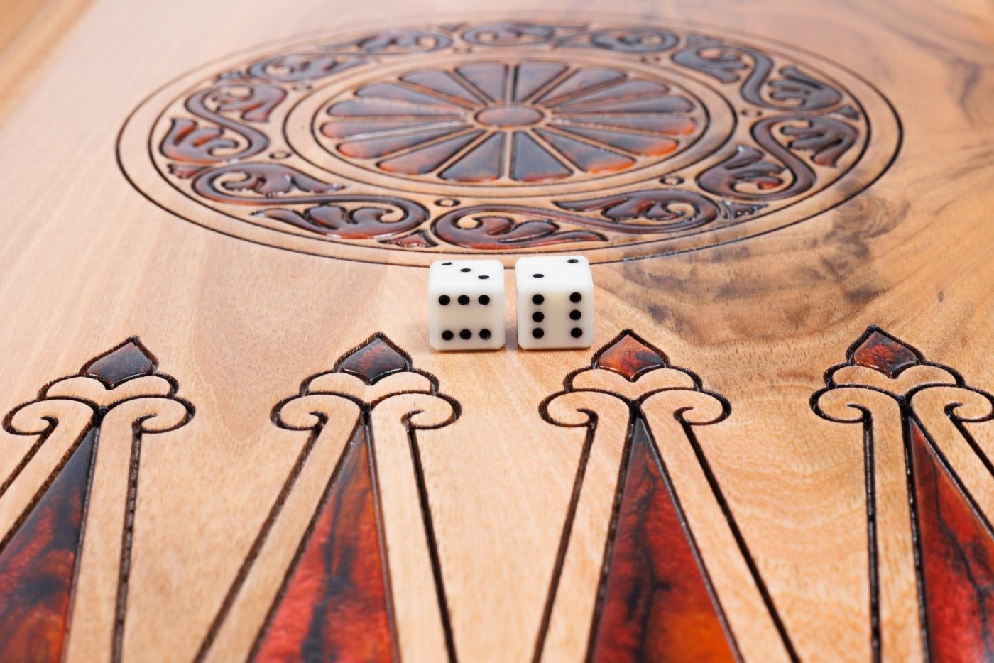 Backgammon Board - Bull & Horse Epoxy - Unumperfectus