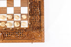 Ornamental Braid / chess and backgammon set - detail of the carved border
