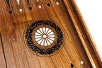Ornamental Braid / chess and backgammon set - corner detail of the board