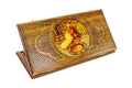 Painting epoxy wooden backgammon board handcrafted luxury design