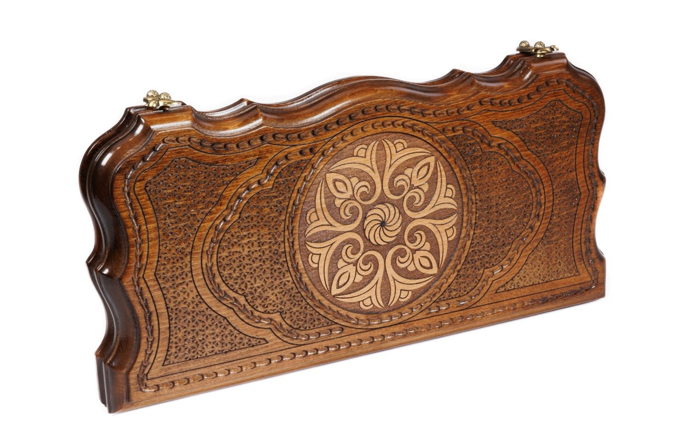 Wooden Backgammon Board Ornamental 15.7" | 40 cm - Unumperfectus