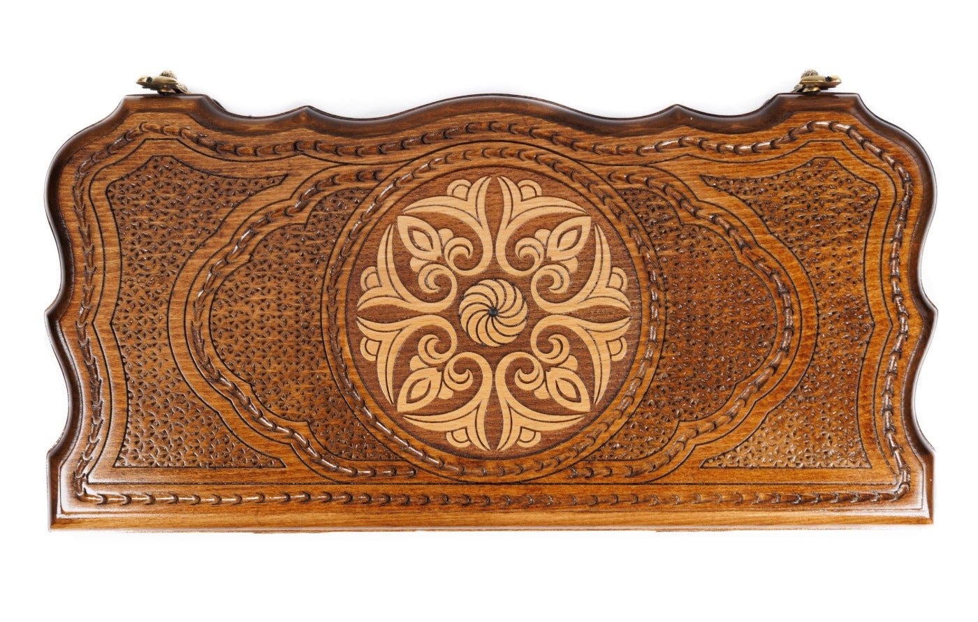 Wooden Backgammon Board Ornamental 15.7" | 40 cm - Unumperfectus