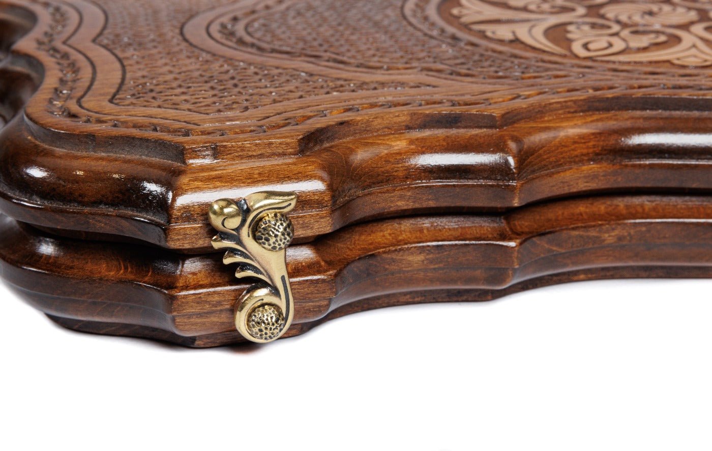 Wooden Backgammon Board Ornamental 15.7" | 40 cm - Unumperfectus
