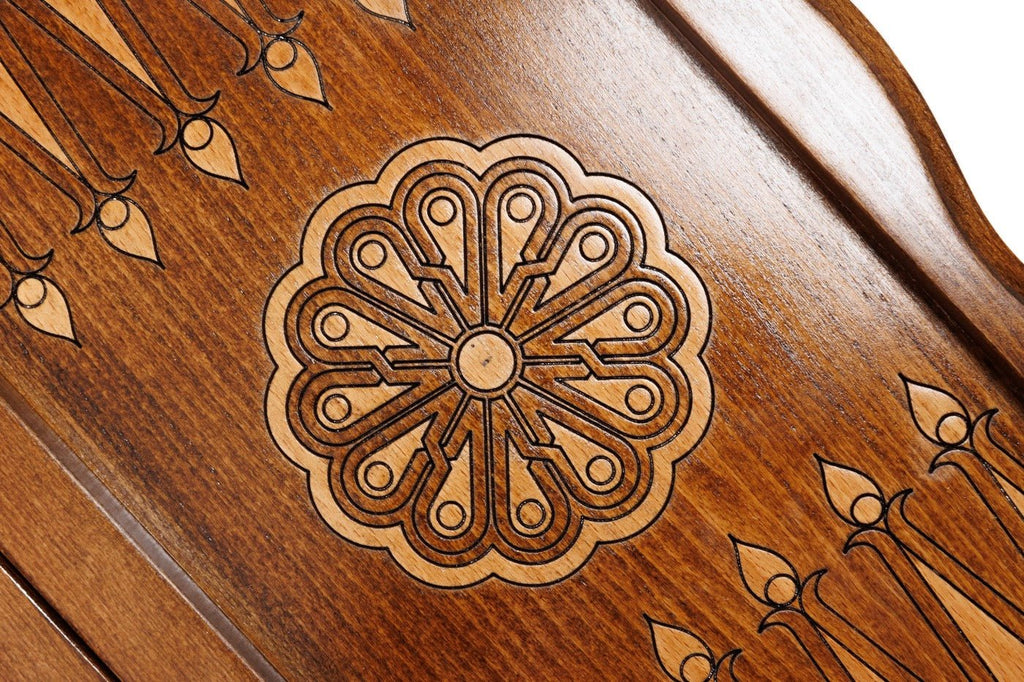 Wooden Backgammon Board Ornamental 15.7" | 40 cm - Unumperfectus