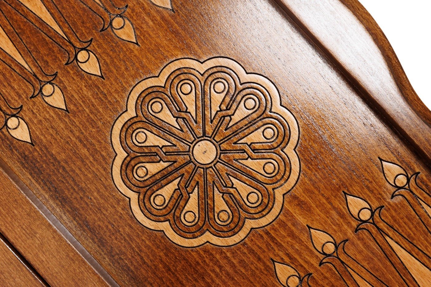 Wooden Backgammon Board Ornamental 15.7" | 40 cm - Unumperfectus