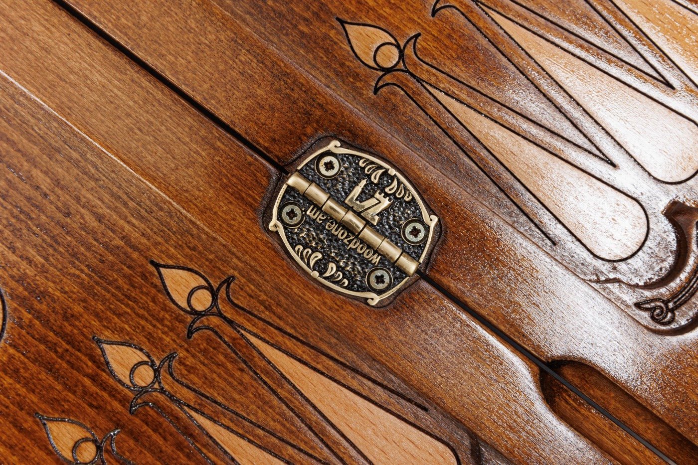 Wooden Backgammon Board Ornamental 15.7" | 40 cm - Unumperfectus