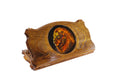 Lion epoxy wooden backgammon board handcrafted luxury design