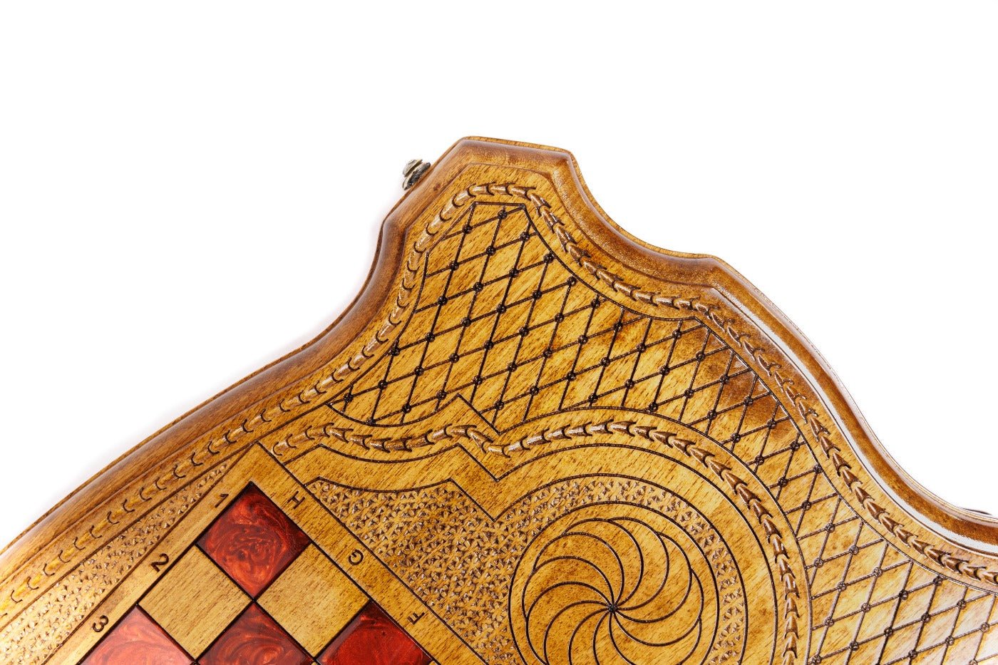 Backgammon Board - Lion With Epoxy - Unumperfectus