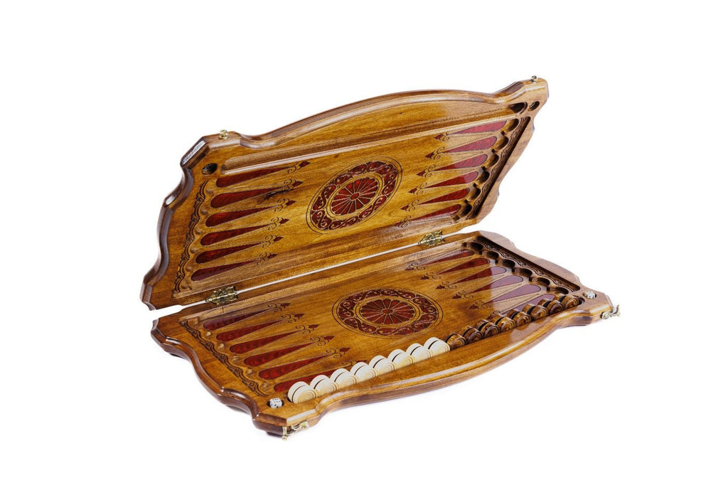 Backgammon Board - Lion With Epoxy - Unumperfectus