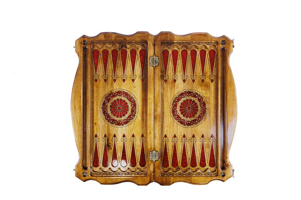 Backgammon Board - Lion With Epoxy - Unumperfectus