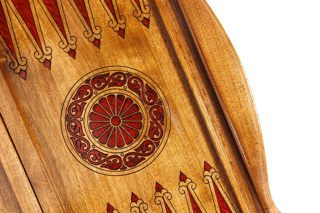 Backgammon Board - Lion With Epoxy - Unumperfectus