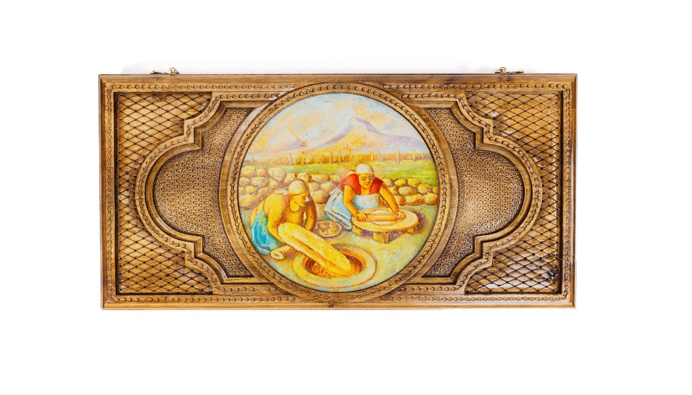 Backgammon Board - Painting & Epoxy - Unumperfectus