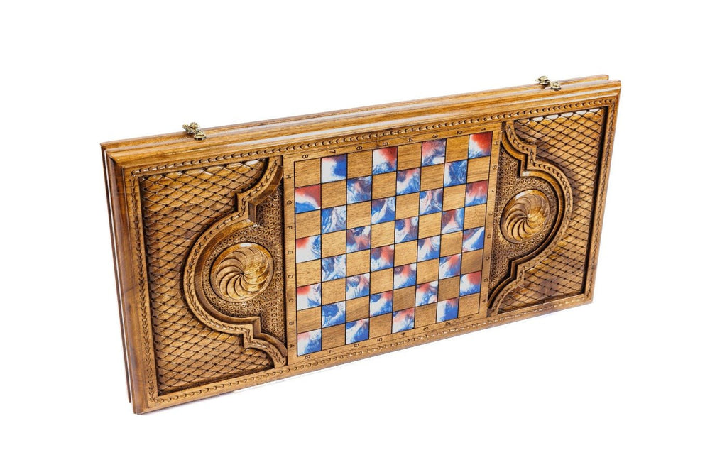 Backgammon Board - Painting & Epoxy - Unumperfectus