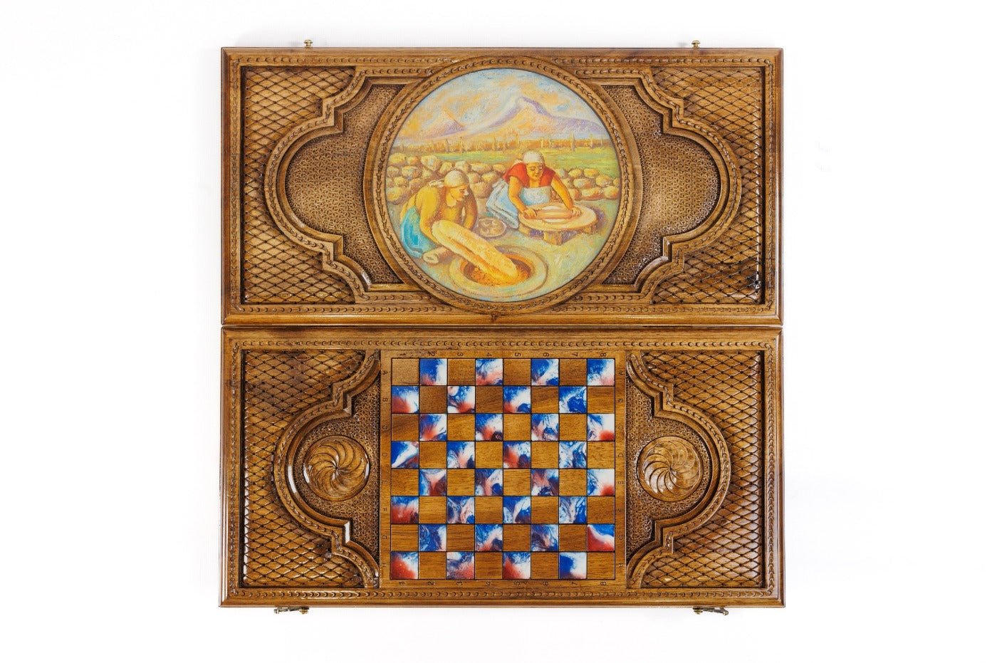Backgammon Board - Painting & Epoxy - Unumperfectus