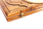 Painting Epoxy backgammon board - corner detail of the board
