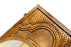 Painting Epoxy backgammon board - angled view
