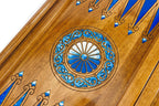 Painting Epoxy backgammon board - close-up of the playing surface