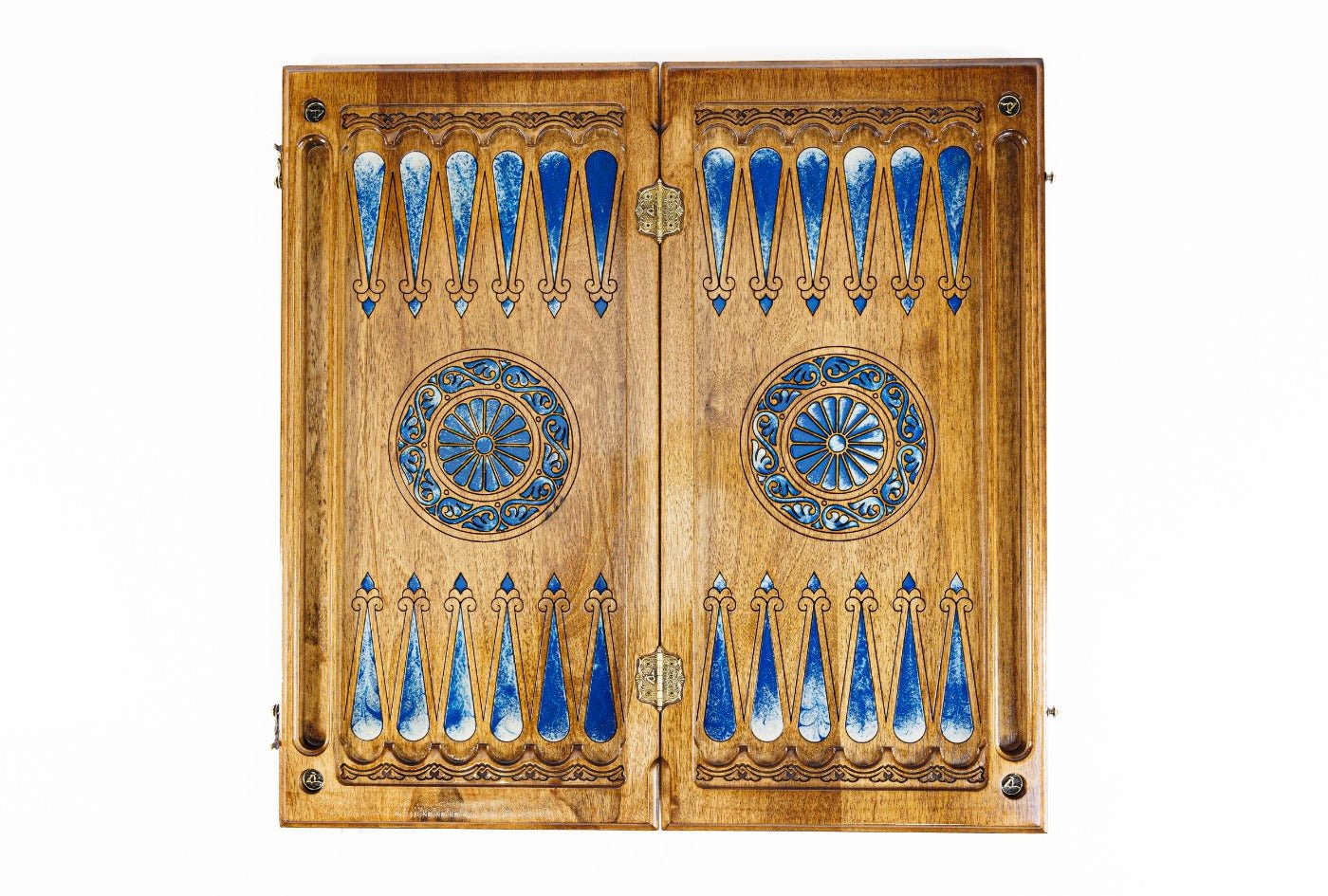 Backgammon Board - Pomegranate Painting & Epoxy - Unumperfectus