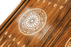 Grape Painting backgammon board - carrying case and accessories