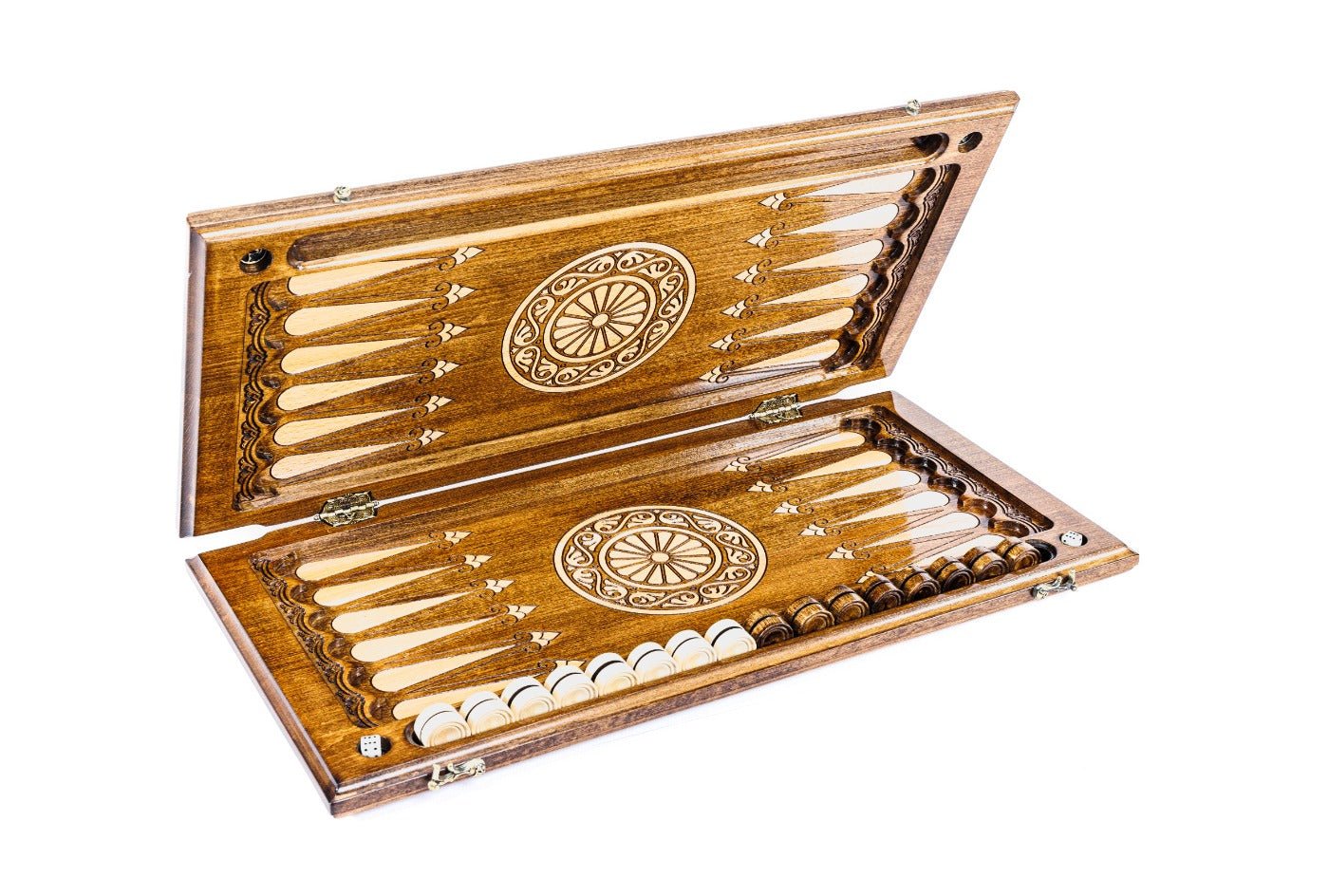 Backgammon Board - Winter & Bears Painted - Unumperfectus