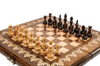 Wooden chess board featuring wider layout and refined craftsmanship