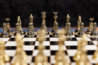 Tree of Life Chess Epoxy Resin chess and backgammon set - board surface detail