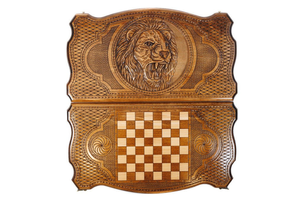 Backgammon Board - Majestic Lion - Unumperfectus