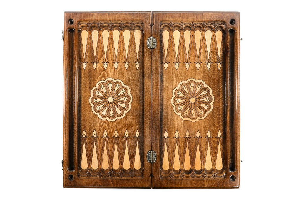 Wooden Backgammon Board Eagle Classic 23.6" | 60 cm - Unumperfectus