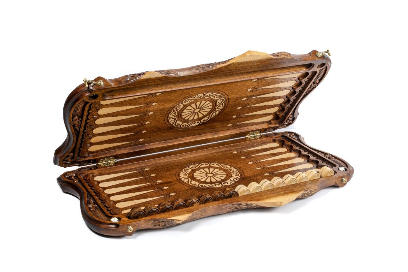 Backgammon Board - Rural Scene Inlay with Mount Ararat - Unumperfectus
