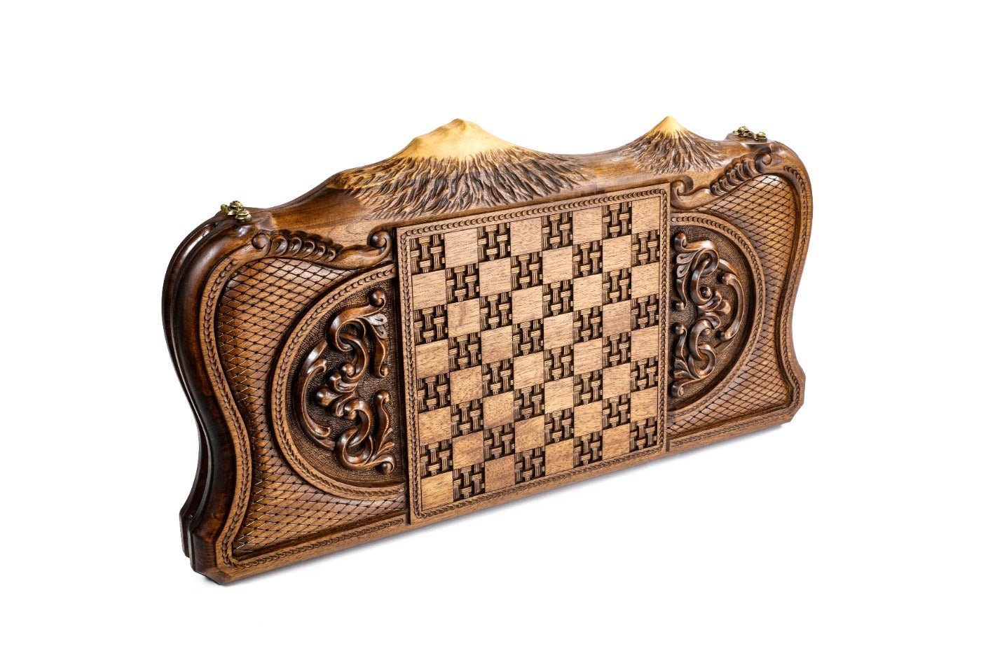 Backgammon Board - Rural Scene Inlay with Mount Ararat - Unumperfectus
