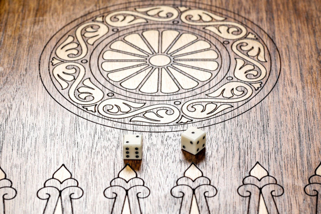 Backgammon Board - Rural Scene Inlay with Mount Ararat - Unumperfectus