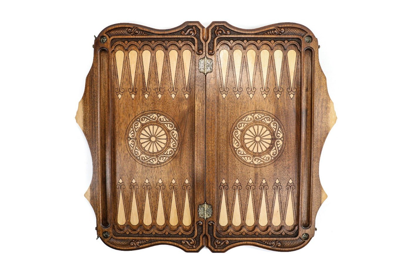 Backgammon Board - Rural Scene Inlay with Mount Ararat - Unumperfectus