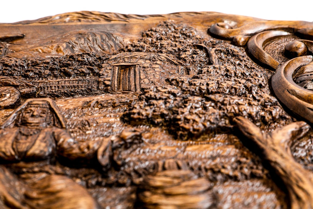 Backgammon Board - Rural Scene Inlay with Mount Ararat - Unumperfectus