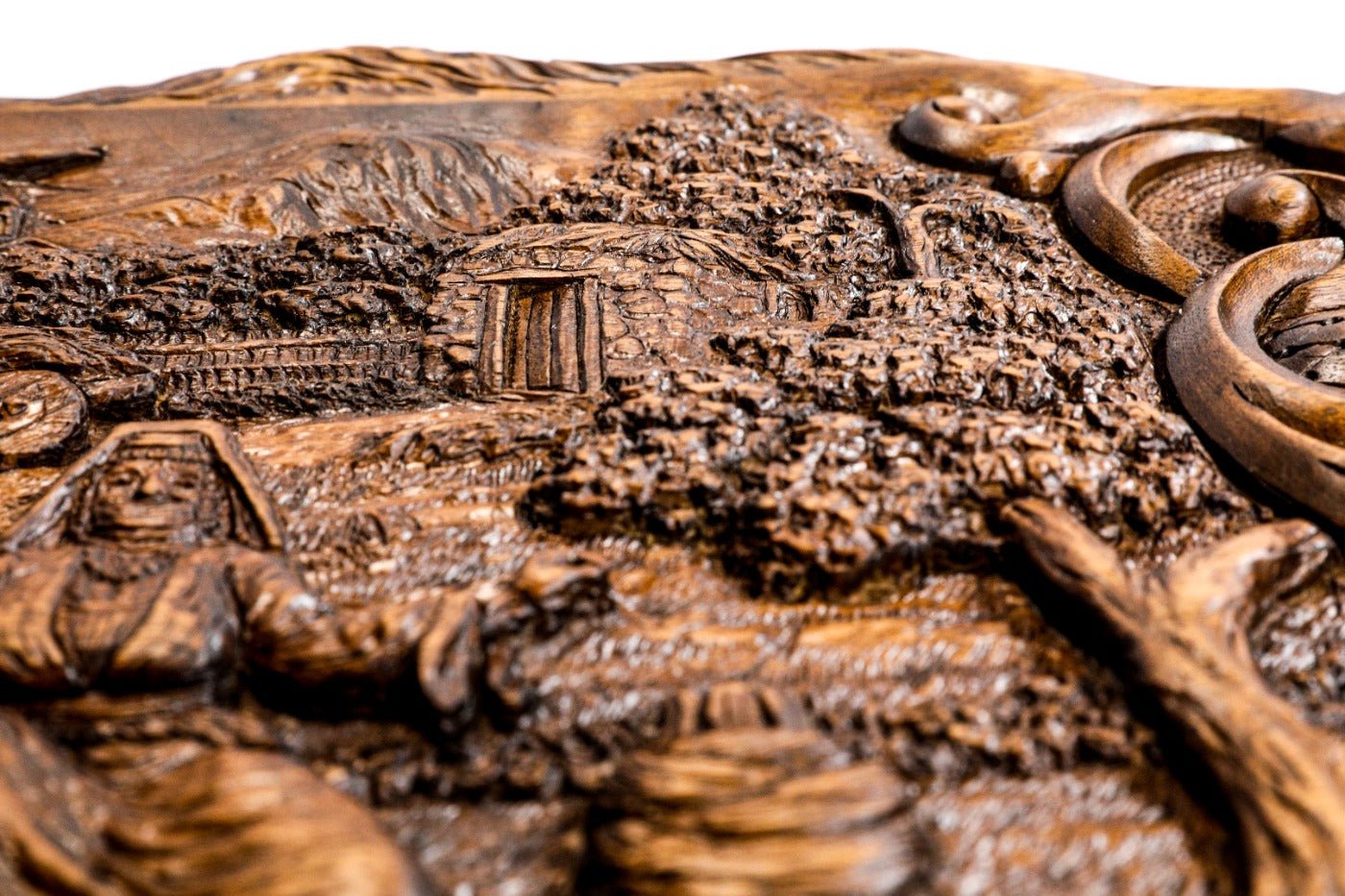 Backgammon Board - Rural Scene Inlay with Mount Ararat - Unumperfectus