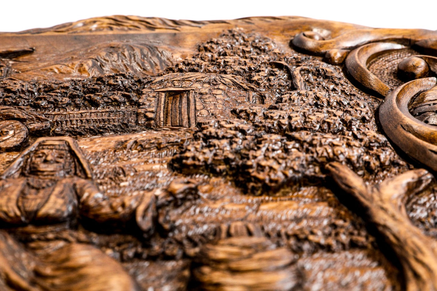 Backgammon Board - Rural Scene Inlay with Mount Ararat - Unumperfectus