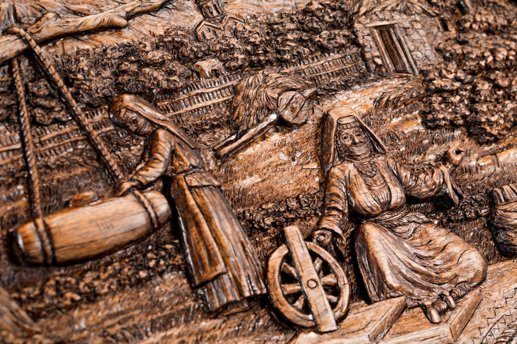 Backgammon Board - Rural Scene Inlay with Mount Ararat - Unumperfectus