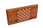 Classic Traditional backgammon board - closed cover detail