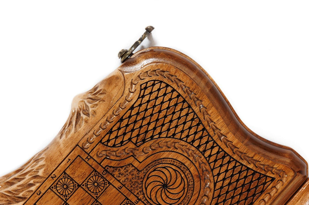 Backgammon Board - World Map Epoxy With Mount Ararat - Unumperfectus