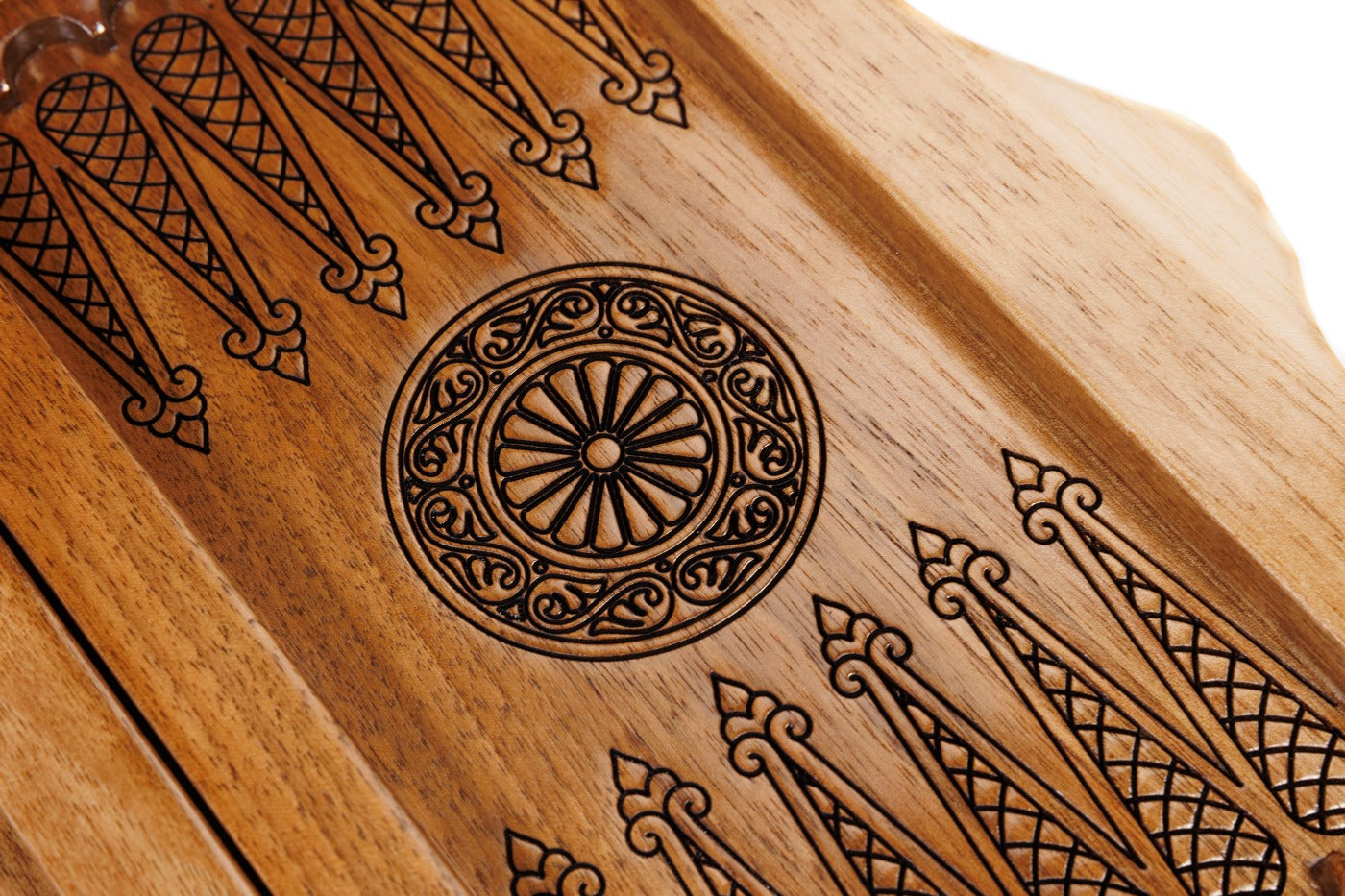 Backgammon Board - World Map Epoxy With Mount Ararat - Unumperfectus