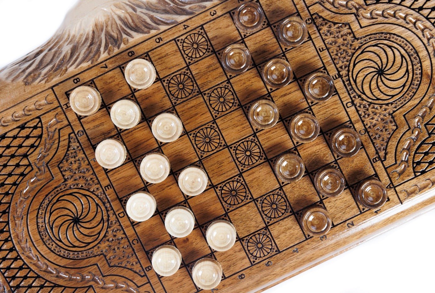 Backgammon Board - World Map Epoxy With Mount Ararat - Unumperfectus