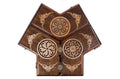 Three player wooden backgammon board unique design
