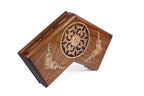 Three Player Triple Field Edition backgammon board in wood by Hrachya Ohanyan